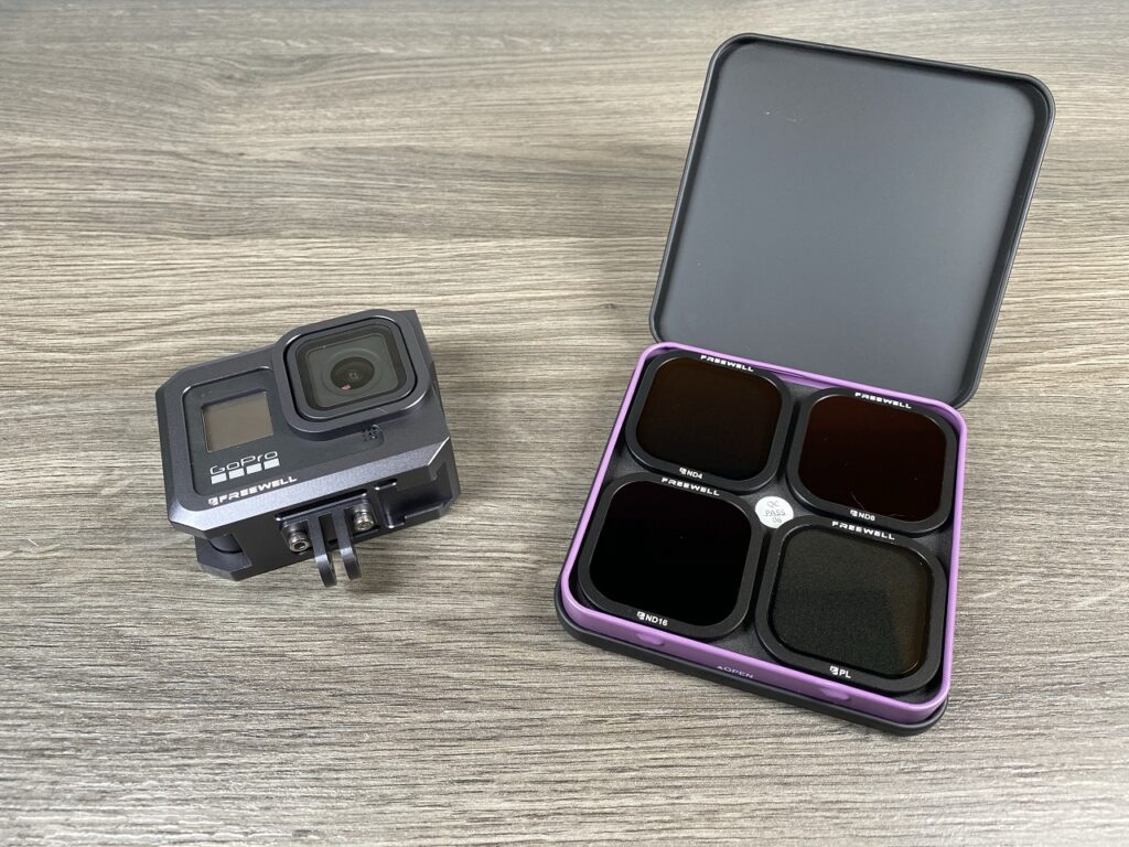 Freewell gear ND filters for the GoPro Hero 8 Black.