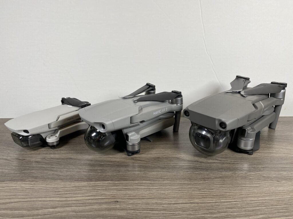 Size and weight comparison of the DJI Mavic Air 2.