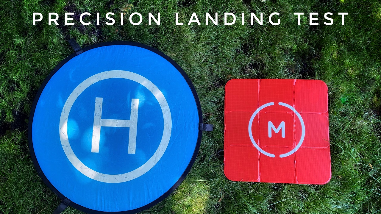 Testing different landing pads with DJI precision landing.