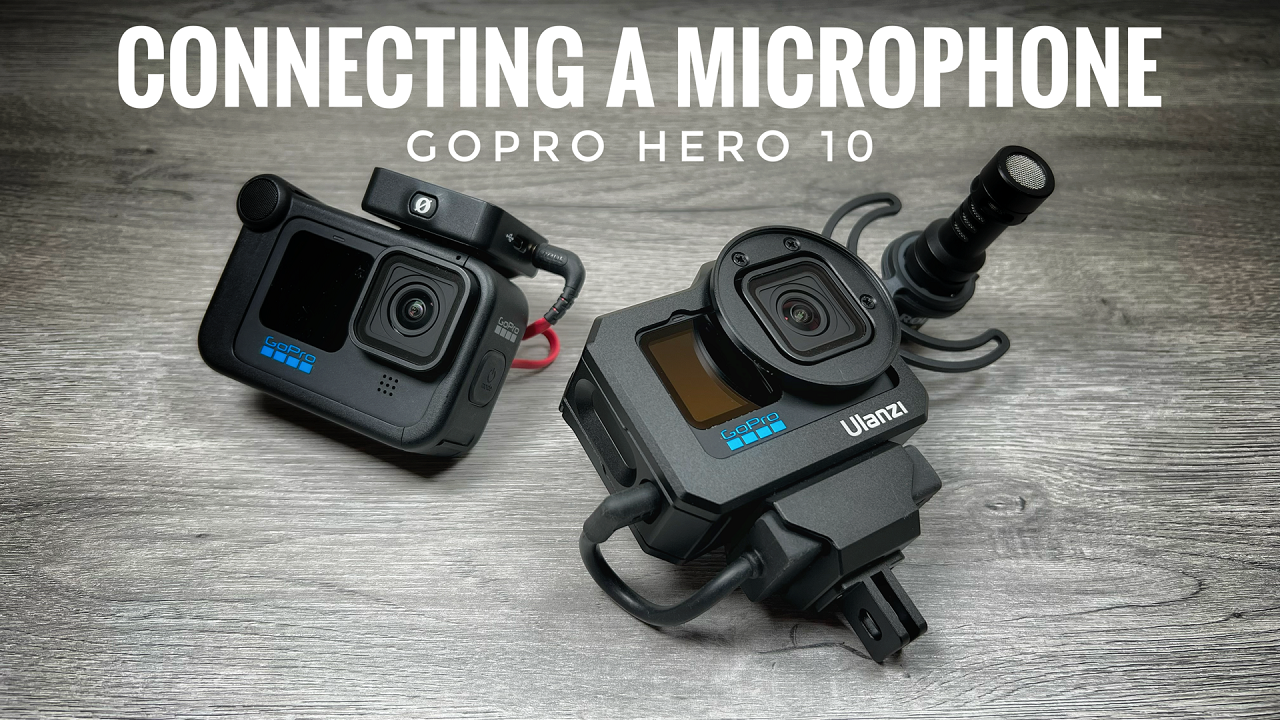 How to connect a microphone to the GoPro Hero 10.