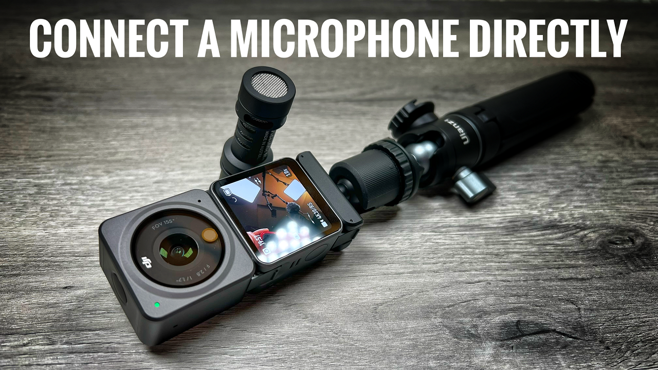 Connect a microphone directly to the DJI Action 2.
