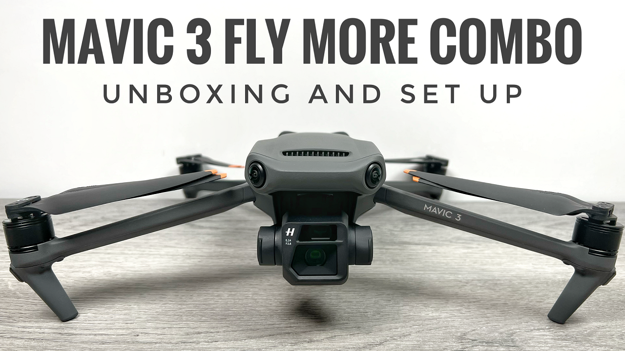 Unboxing and setup of the DJI Mavic 3 Fly More Combo.