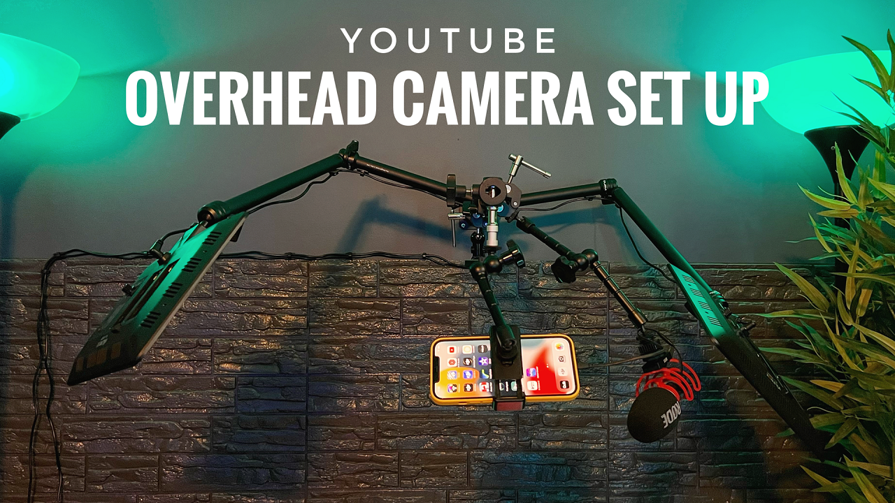 My overhead camera set up and YouTube Studio Tour.