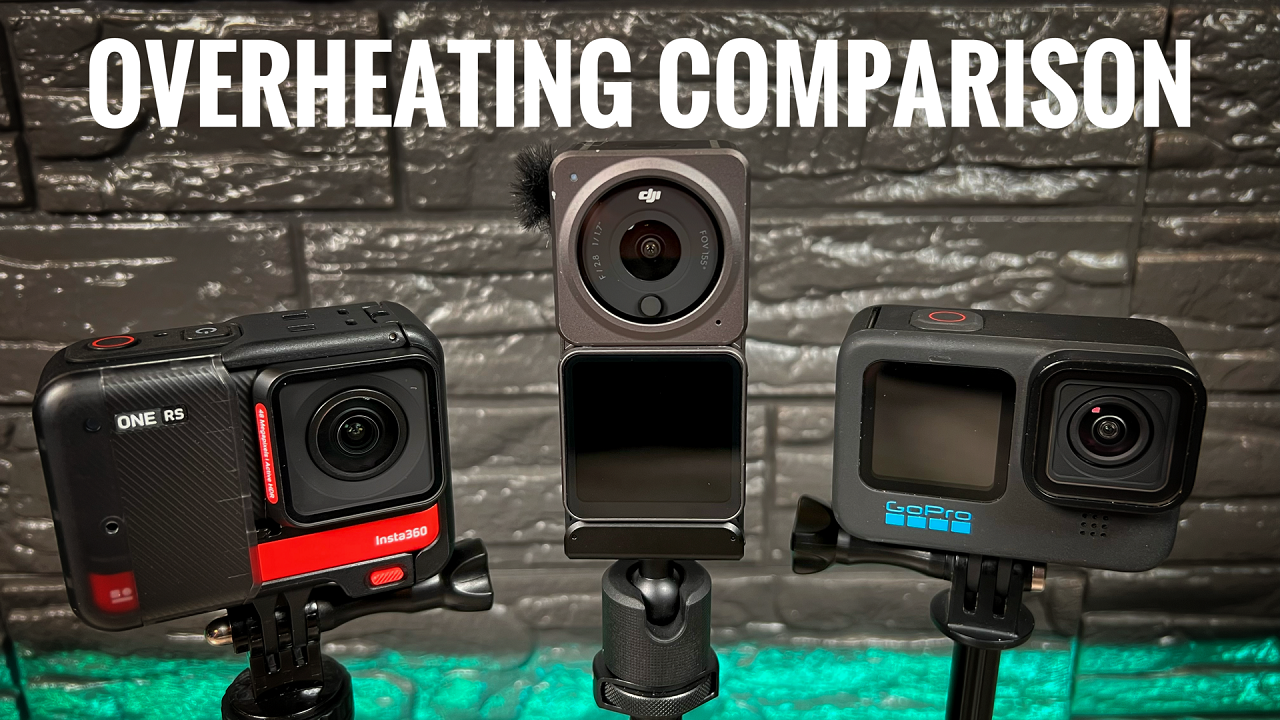 Overheating Comparison Insta360 One RS vs GoPro Hero 10 vs DJI Action 2