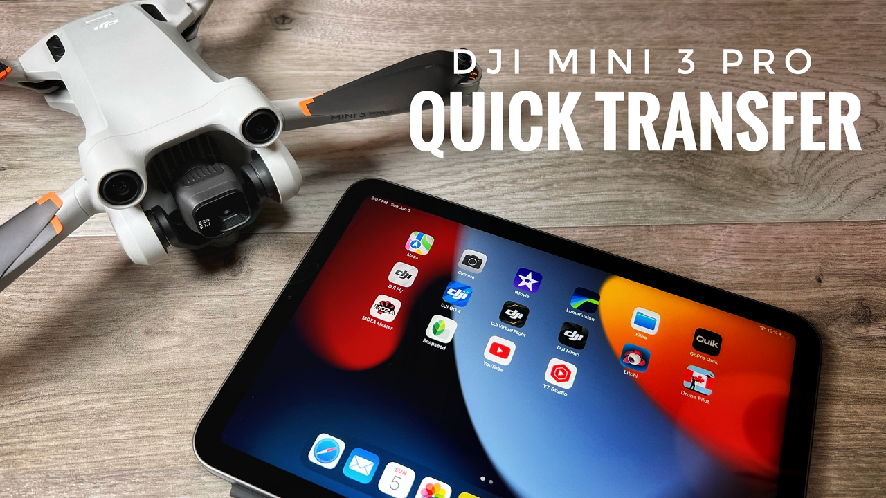 DJI Mini 3 Pro - How To Use Quick Transfer