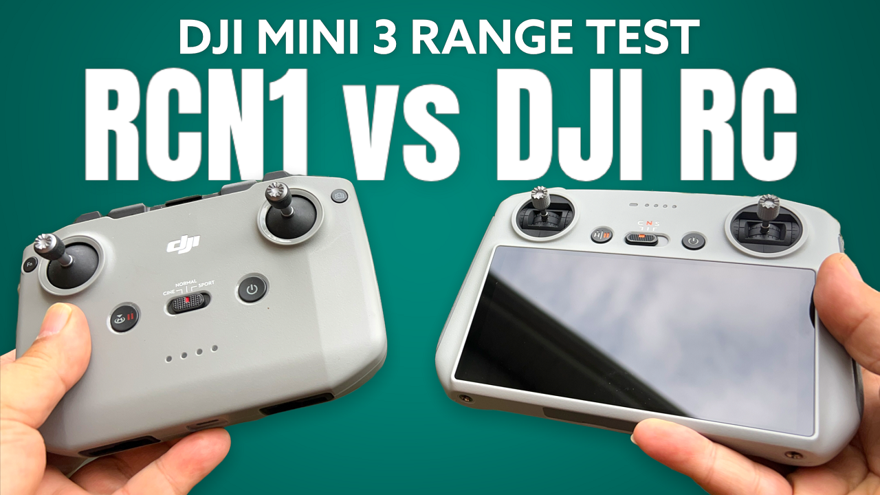 DJI Mini 3 Range Test Comparing the DJI RC vs RCN1 Controller