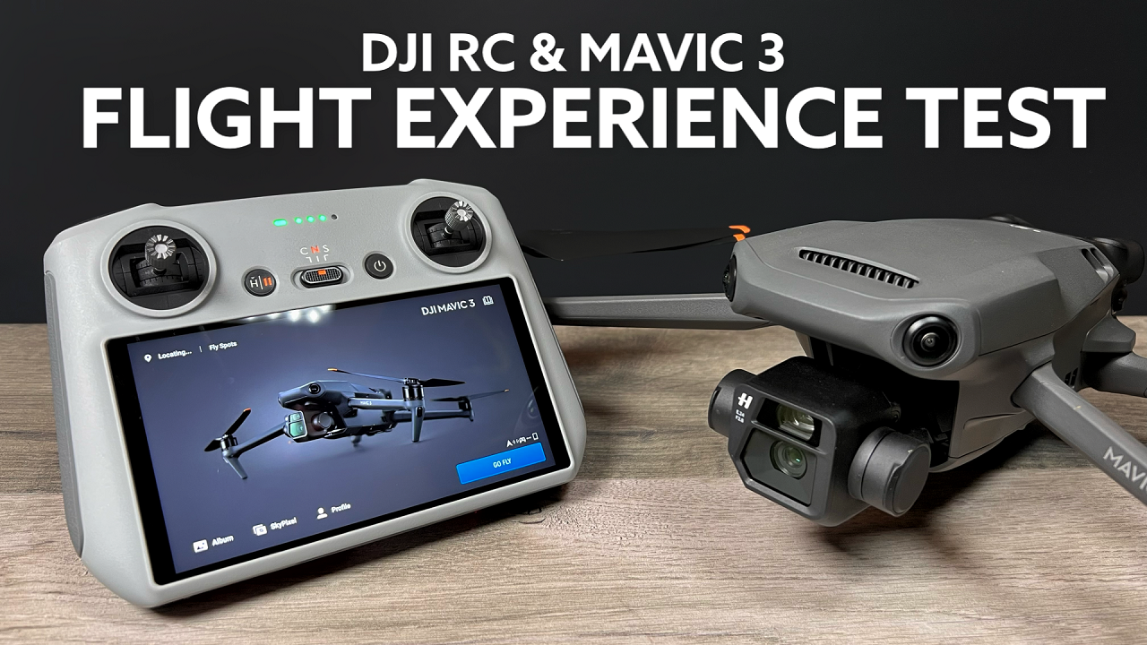 DJI RC and DJI Mavic 3 Flight Experience Test - As Good As The RC Pro