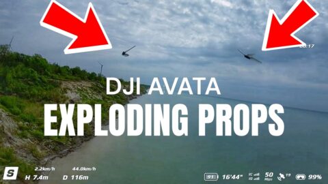 Lost My DJI Avata In The Lake Exploding Props